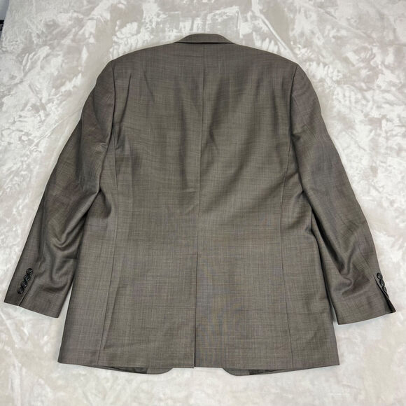 Chaps Ralph Lauren Blazer Mens 43 Brown Two Button Sport Coat Career Work Preppy - Picture 7 of 12
